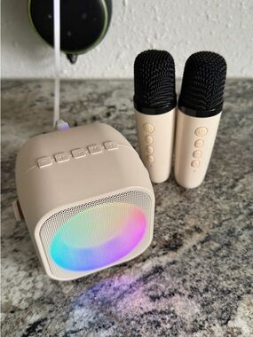 Portable Bluetooth Speaker with Dual Microphones & RGB Light